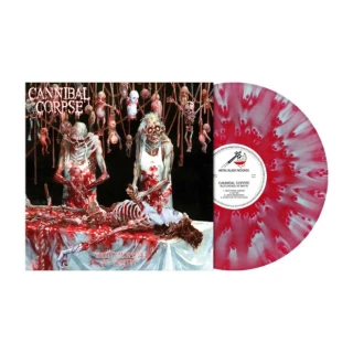 CANNIBAL CORPSE - BUTCHERED AT BIRTH / Cloudy Red Clear Light Blue / Vinyl / Ltd. 500